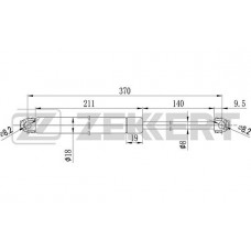 Амортизатор багажника ZEKKERT GF1022 BMW 5 (E34) 87-