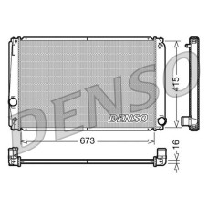 Радиатор охлаждения Toyota RAV 4 III, IV 2,0 06- Denso DRM50051
