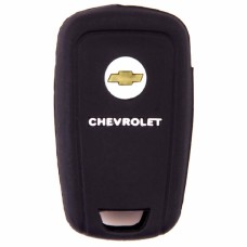 Чехол на ключ Chevrolet 2 кнопки силиконовый с логотипом Skyway