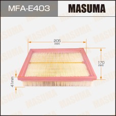 Фильтр воздушный MASUMA MFAE403 LHD PEUGEOT/ 206/ V1100, V1600 98- (1/40)