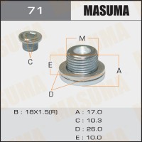 Болт слива масла M18 x 1.5 AКПП Toyota; Lexus MASUMA