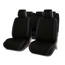 Накидка на сиденье PSV Kosmos Premium черная отстрочка черная 9 пр.