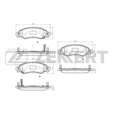 Колодки тормозные Suzuki Wagon R (MM) 00-; Opel Agila A 00-; Subaru Justy (G3X) 03- передние дисковые (замена для BS-1222) BS-1239