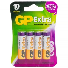Батарейка AA Extra Alkaline 15А GP блистер 4 шт., GP15AXNEW-2CR4