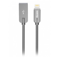 Кабель USB lightning 1,2 м 2.1 А серый Olmio