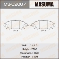 Колодки тормозные Nissan Teana (L33R) 13- передние MASUMA MS-C2007