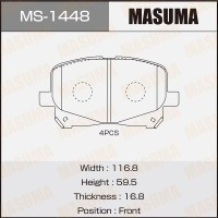 Колодки тормозные MASUMA MS1448 04465-28400,04465-28430,AY040-TY058