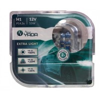 Лампа H1 12V 55W EXTRA LIGHT +50 % Plastic case - 2шт. Nord YADA