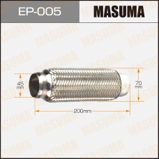 Гофра глушителя 45 x 200 Masuma EP005