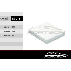 Фильтр салона Ford Focus II 04-; Volvo C30 04-, C70 06-, S40 04- Fortech FS-018