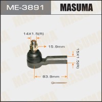 Наконечник рулевой Toyota Hillux 05-15, Fortuner 04-15 MASUMA ME-3891