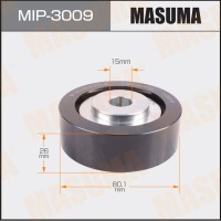 Ролик приводного ремня Mitsubish Pajero Sport 09-, L200 07- (4G93T,4D56T) обводной Masuma MIP-3009