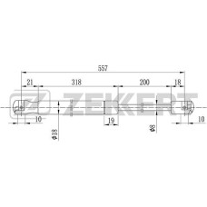 Амортизатор багажника ZEKKERT GF1130 Ford Fusion (JU_) 02-