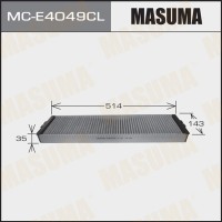 Фильтр салона MASUMA MCE4049CL угольный PEUGEOT/ 607/ V2000, V2200, V3000 00- (1/40)