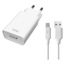 Зарядное устройство TFN USB 1 A c кабелем 8-pin белое TFN-WC1U1ALIGWH