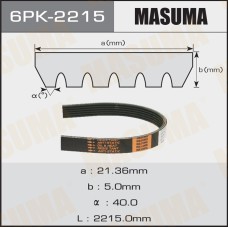 Ремень поликлиновый 6PK2215 MASUMA