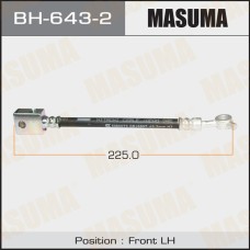 Шланг тормозной Infiniti EX 08-13, G 06-, QX 13- передний MASUMA левый BH-643-2