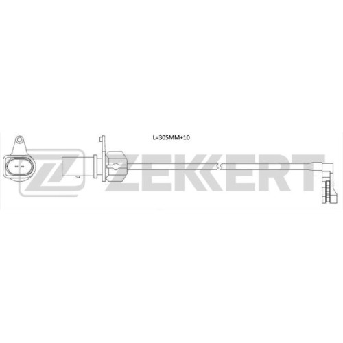 Датчик колодки тормозной ZEKKERT BS8124 Audi A6 IV 10-, A4 IV 07-, Q5 08-