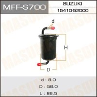 Фильтр топливный Mazda Demio (DW) 97-02 MASUMA MFF-S700