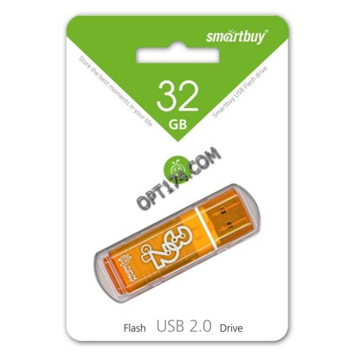Флэш USB 32Gb Smart Buy Glossy series Orange