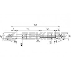 Амортизатор багажника ZEKKERT GF1096 Opel Zafira A (F75_) 99-