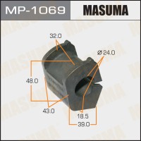 Втулка стабилизатора Toyota Vitz/Yaris (P90, P13) 05-17 переднего D=24 MASUMA MP-1069