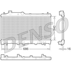 Радиатор охлаждения Subaru Legacy 09-14, Outback 09- Denso DRM36015