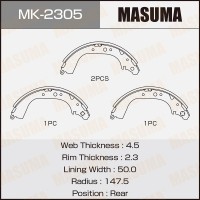 Колодки тормозные MASUMA MK-2305 барабанные R-1064