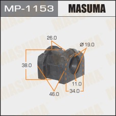 Втулка стабилизатора Mitsubishi Outlander 12- заднего D=19 MASUMA MP-1153