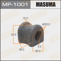 Втулка стабилизатора Toyota Avensis (T250) 03-08 заднего D=20 MASUMA MP-1001