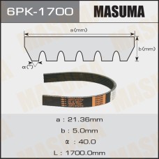 Ремень поликлиновый 6PK1700 MASUMA
