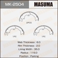 Колодки тормозные MASUMA MK2504 46540-60030,46550-60040,46580-60030