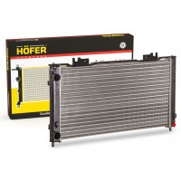 Радиатор охлаждения ВАЗ 2170 алюминий +A/C Halla сборный Hofer HF 708 432