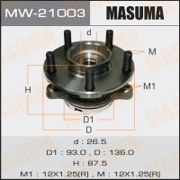 Ступица Infiniti G 08-, M45 05-10; Nissan Fuga 09-, Skyline 06-14 передняя (+ABS) MASUMA MW-21003