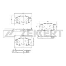 Колодки тормозные Hyundai Accent III 05-, i20 (PB, PBT) 08- передние дисковые Zekkert BS-1776
