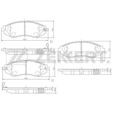 Колодки тормозные Daewoo Nexia DOHC, Gentra 13-; Chevrolet Lacetti 03- передние Zekkert BS-2811