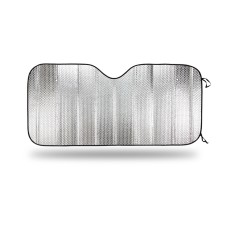 Шторка на лобовое стекло серебро 130 х 60 см гармошка Bubble Autoprofi SUN-150 М