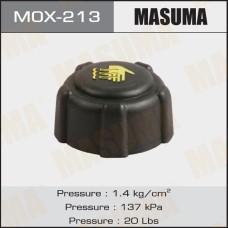 Крышка радиатора MASUMA 1.4 kg/cm2 NISSAN ALMERA (G15) 12-, QASHQAI (J10, J10) 06-, X-TRAIL (T32)