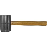 Молоток резиновый (киянка) 0,9 кг ручка деревянная Thorvik WHRM90