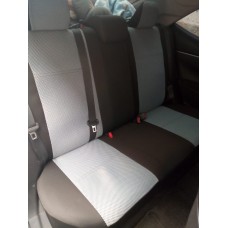 Чехлы Toyota Corolla 13- жаккард/велюр боковая поддержка серые Лидер