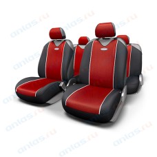 Чехлы - майки комплект Carbon plus поликарбон красные Autoprofi CRB-902P BK/RD