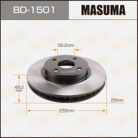 Диск тормозной MASUMA BD1501 front COROLLA/ ZZE122[уп.2]
