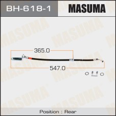 Шланг тормозной Honda CIVIC (FA, FD) 06-12 задний MASUMA правый BH6181