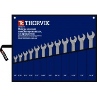 Набор ключей дюймовых комбинированных 12 пр. 1/4" - 15/16" сумка Thorvik CWIS0012