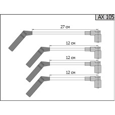 Провода в/в Daewoo Matiz, Spark 04-; Aveo 03- 1,0-1,2 CARGEN