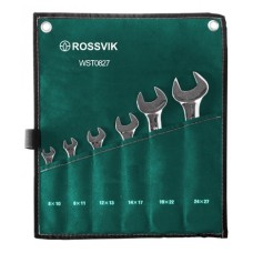 Набор ключей рожковых 6 шт. 8-27 пр. в сумке ROSSVIK WST0827
