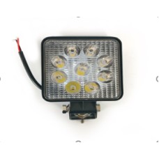 Фара 12-24v 27w 9 LED квадрат, рассеиваемый свет, алюм.корпус (106*126*28) мм GL-8005