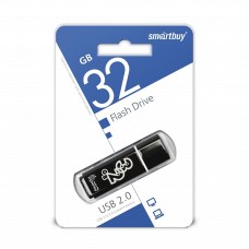 Флэш USB 32Gb Smart Buy Glossy series Black