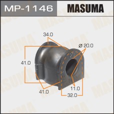 Втулка стабилизатора Honda CR-V III, IV (RE, RM) 06-17 переднего D= 20 MASUMA MP-1146