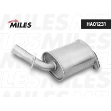 Глушитель MILES HA01231 Резонатор (сталь с алюминизированным покрытием)